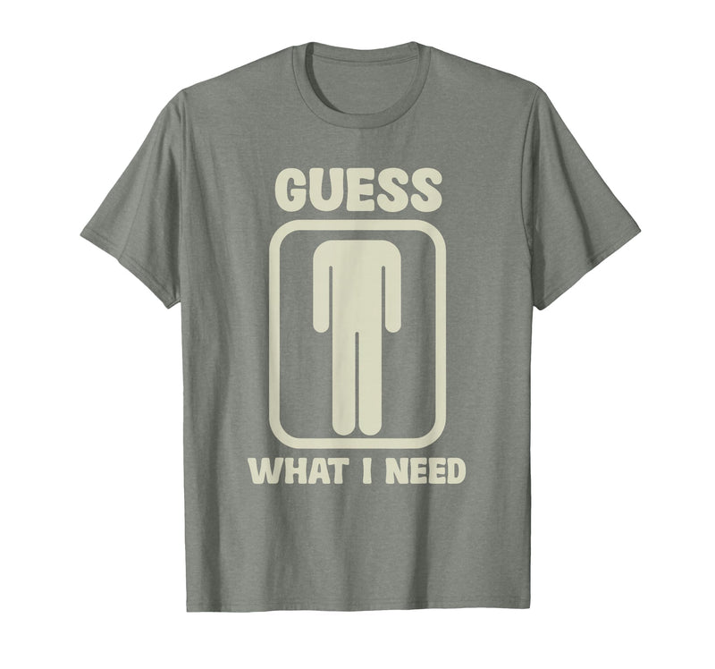 Humor Head Halloween Party Fun Guess What I Need Head Graphic T-Shirt - Olive Heather