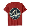 Mademark Polar Bear Drifting on Ice Floe Illustration T-Shirt - Cranberry Red