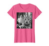 Halloween Cat Selfie with Spooky Ghost t -shir t Halloween Cat Selfie with Spooky Ghost T-Shirt - Pink Heather