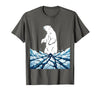 Mademark True North VBS Polar Bear Arctic Ice Design T-Shirt - Asphalt Grey