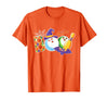Bowling Boo Creepy Halloween Costume Pumpkin Bowling Lover T-Shirt - Orange