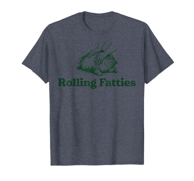 Rolling Fatties Cat Funny Tees Rolling Fatties Cat Funny Cute Cat Lover Kitten Owner Kitty T-Shirt