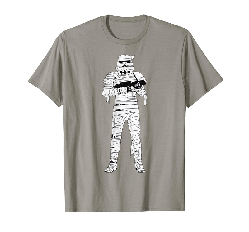 Star Wars Halloween Stormtrooper Mummy Wraps T-Shirt - Slate Grey