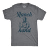 Funny for Men Food Joke for Guys with Funny Sayings Sarcastic T-Shirt in Dark Heather Grey - Ranch Hand
