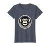 Mademark Chaos Is My Cardio Funny Monkey Design T-Shirt - Women - Heather Blue