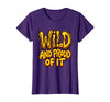 Mademark Wild and Proud of It Monkey Graphic Design T-Shirt - Women - Purple