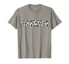 Cow Pattern Print Family Matching Birthday Shirts Cow Grandpa Birthday Family Matching Fathers Day Boy Girl T-Shirt - Slate