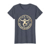 Mademark Wild and Swinging Free Monkey Graphic Design T-Shirt - Women - Heather Blue