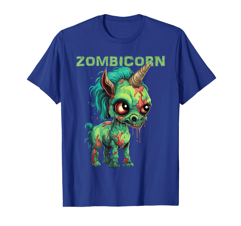 Unique All Hallows Eve Animal Meme Merch Stuff Funny Zombie Unicorn Halloween Tshirt Zombicorn Creature T-Shirt - Royal Blue