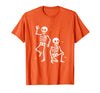 Funny Halloween Trump Skeleton Trump Design Funny Halloween Trump Skeleton Trump T-Shirt - Orange
