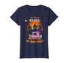 Humor Halloween Costume 2020 My Broom Broke So Now I Quilt - Quilting Halloween T-Shirt - Navy Blue