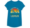 Funny Costume Party Halloween Tees by T&T Pretend I'm A Lemur Lazy Halloween Costume T-Shirt - Sapphire Blue