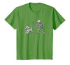 Funny Halloween Dog Lovers Gift Tees Skeleton Dogs Funny Skeleton Chasing Goldendoodle Dog Halloween Dogs Lover T-Shirt -