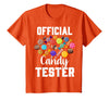 Candy Tester Sweets Lover Gifts & Apparel Official Candy Tester Halloween Costume Boys Girls Kids T-Shirt - Orange