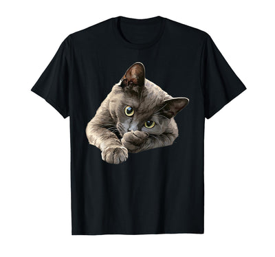 Russian Blue Cat Mom Dad Pet Shop Russian Blue Cats Russian Blue Cat T-Shirt