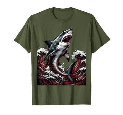 Half Woman Half Shark Rising From The Deep T-Shirt