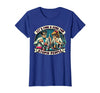 C.J.`s Funny Dark Humor Gift Shop Lets Find A Cure for Stupid People, Retro Comic Dark Humor T-Shirt - Royal Blue