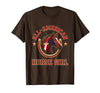 Mademark All-American Horse Girl Bold Varsity Horse Design T-Shirt - Men - Brown