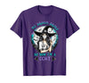 CCHT Dialysis Technician My Broom Broke So Now I'm a CCHT Dialysis Tech Halloween T-Shirt - Purple