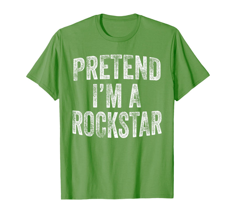 Funny Halloween Party Matching Family Costumes Tee Pretend I'm A Rockstar Costume Family Halloween Rock Star T-Shirt - Grass