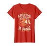 Funny My Only Effective Attack Is Panic Tee Shirt Fish My Only Effective Attack is Panic T-Shirt - Red