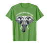 Mademark Elephants Over Everything Elephant Lover Design T-Shirt - Men - Grass Green
