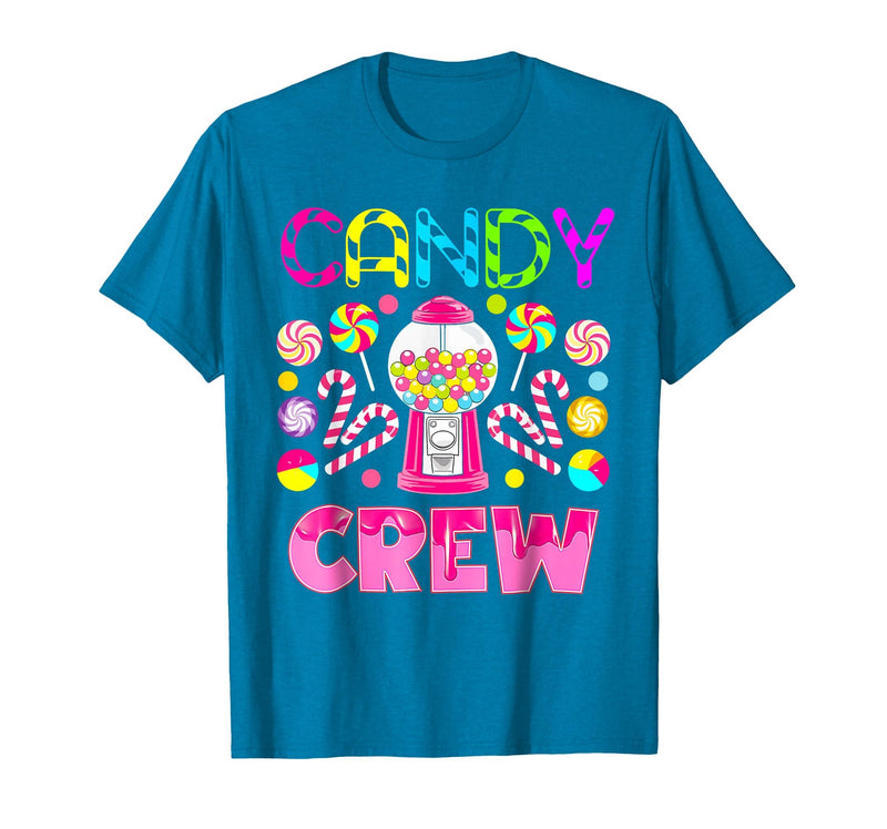 Candy Land Candy Crew Party Halloween Costumes T-Shirt - Sapphire Blue