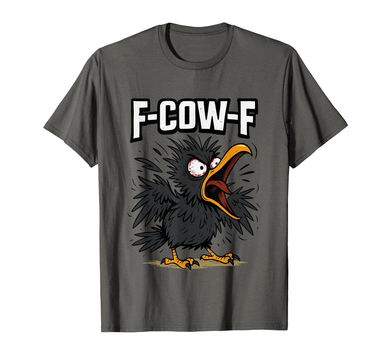 F COW F Crow F-Cow-F T-Shirt - Asphalt Grey
