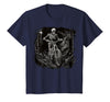 Scary Cyclist Skeleton Gifts Cycling Skeleton Mountain MTB Bicycle Cyclist Skeleton T-Shirt - Navy Blue