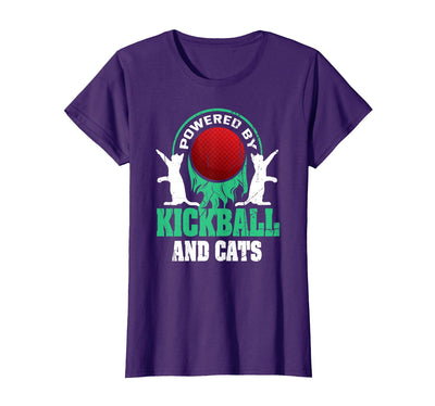 Kickball and Cats Shirtz & More Kickball Shirt Funny Cat Lover Saying Sport Kickball Player T-Shirt