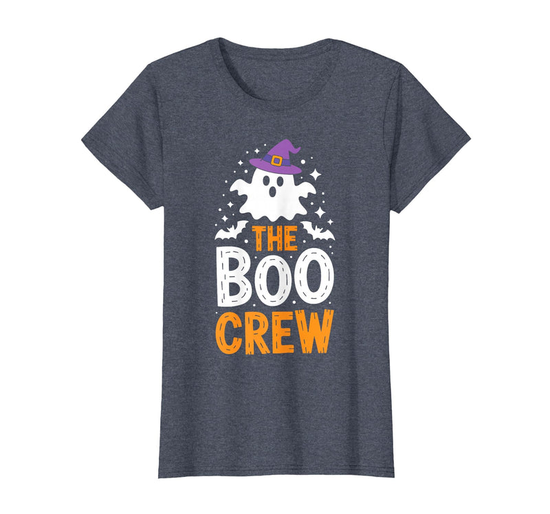 The Boo Crew Shirts The Boo Crew Shirt Matching Men Women Kids Halloween Costume T-Shirt - Heather Blue