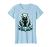 Mademark Polar Bear Lone Ice Floe Arctic Drift Illustration T-Shirt - Baby Blue