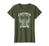Camelot71 Chicago Classic Retro Vintage Illinois Windy Rock'n'Roll T-Shirt - Olive Green