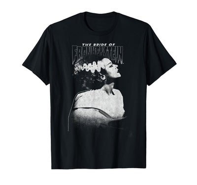 Universal Monsters Bride of Frankenstein Dark Portrait T-Shirt