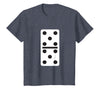Fun and Easy Halloween Costume T-Shirts - Dominoes Double Five Dominoes Halloween Costume 5 Domino Game T-Shirt - Heather