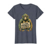 Mademark Clean Primate Energy Monkey Sober Men Design T-Shirt - Women - Heather Blue