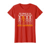 Orange Ribbon ADHD Awareness clothing Halloween Skeleton ADHD Awareness T-Shirt - Red