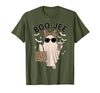 Halloween Boo-Jee Leopard Ghost Coquette Bow Coquette Leopard Ghost Coffee Boo-JEE Halloween Boujee Ghost T-Shirt - Olive
