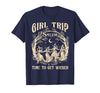Vitage Girls Trip Salem Halloween Womens Funny Tee Retro Girls Trip Salem 1692 They Missed One Witch Halloween T-Shirt -