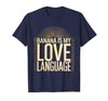 Mademark Banana Is My Love Language Monkey Design T-Shirt - Men - Navy Blue