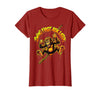 Mademark Swing First Ask Later Funny Monkey Design T-Shirt - Women - Cranberry Red