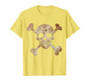 Halloween Designs. Pirate Flag Skull and Crossbones Skeleton Graphic Halloween T-Shirt - Lemon Yellow