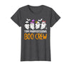 Halloween Tees for Women Men Kids Team Paraprofessional Boo Crew Ghost Halloween para Costume T-Shirt - Dark Heather Grey