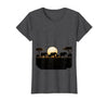 Mademark Elephant Herd Crossing Dusty Savanna Plains T-Shirt - Women - Dark Heather Grey