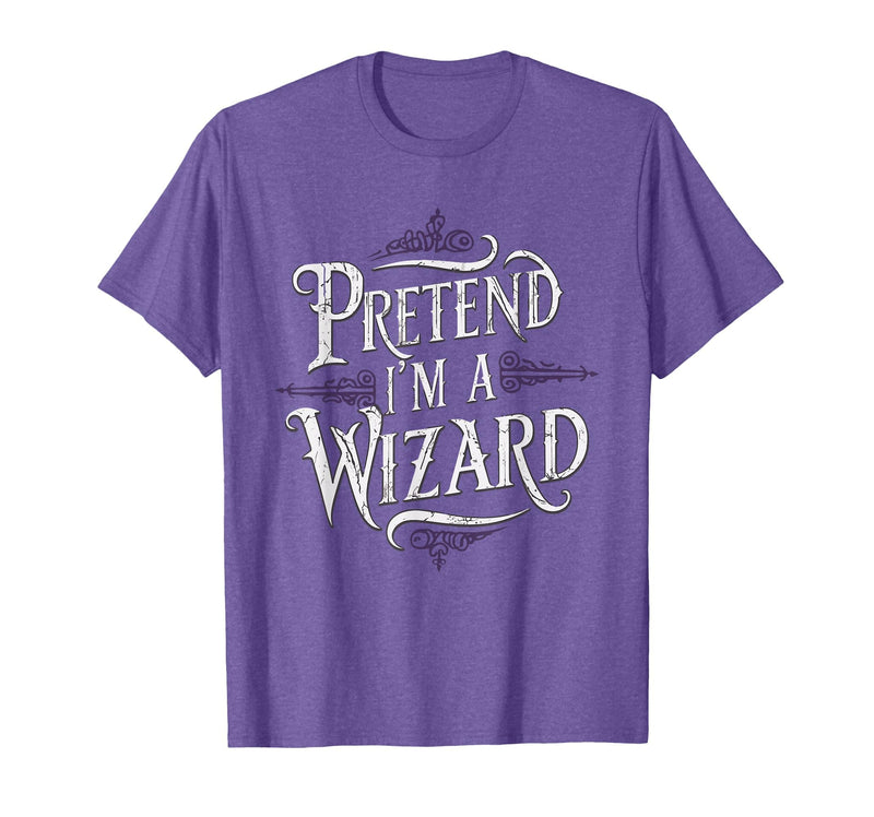 Halloween Costume Wizard Magic Pretend I'm A Wizard T-Shirt - Purple Heather