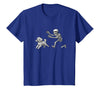 Funny Halloween Dog Lovers Gift Tees Skeleton Dogs Funny Skeleton Chasing Goldendoodle Dog Halloween Dogs Lover T-Shirt -