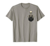 Funny Pocket Skeleton Halloween T Shirt For Men Funny Skeleton in The Pocket Halloween Kids Teens Adults T-Shirt - Slate Grey