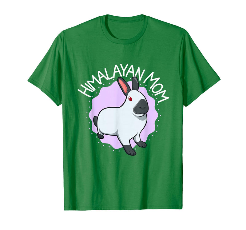 Himalayan Rabbit Mom T-Shirt in Kelly Green