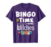 Bingo Time Witches Halloween Bingo Player Novelty Halloween Bingo Time Witches Funny Women Bingo Player T-Shirt - Purple