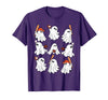 Boo Ghost Halloween Baseball Happy Halloween Baseball Lover T-Shirt - Purple